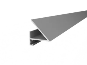 Микроплинтус для подсветки алюминевый серебристый матовый  Lamelidecor